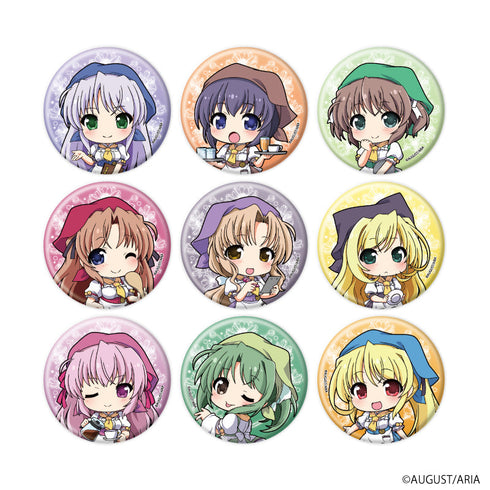 『夜明け前より瑠璃色な』缶バッジ02/カフェver. コンプリートセット(全9種)(ミニキャライラスト)